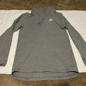 Grey Nike Light Weight Hooded Pullover